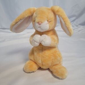 Ty Beanie Buddies Grace Praying Yellow Bunny Plush Stuffed Animal 2001